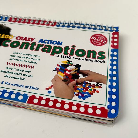 Klutz LEGO Crazy Action Contraptions Lego Inventions Book BOOK ONLY 1998 - Picture 2 of 5